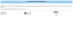 Desktop Screenshot of lists.sausalcreek.org
